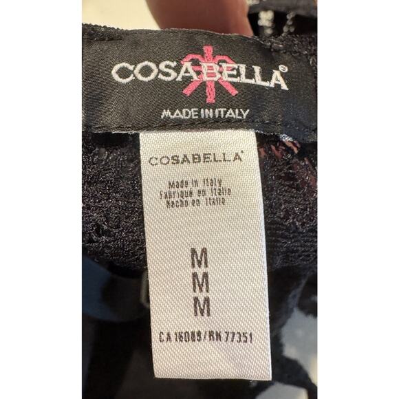 Cosabella Black Lace Nursing Bralette Women's Size Medium Comfy Bra - Picture 6 of 7
